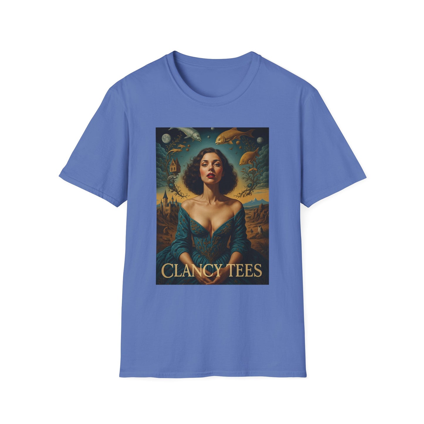 Surreal Renaissance Fantasy T-Shirt – Vintage Style Art Tee, Trippy Baroque Shirt, Gift for Art Lovers, Dreamy Historical Aesthetic Graphic