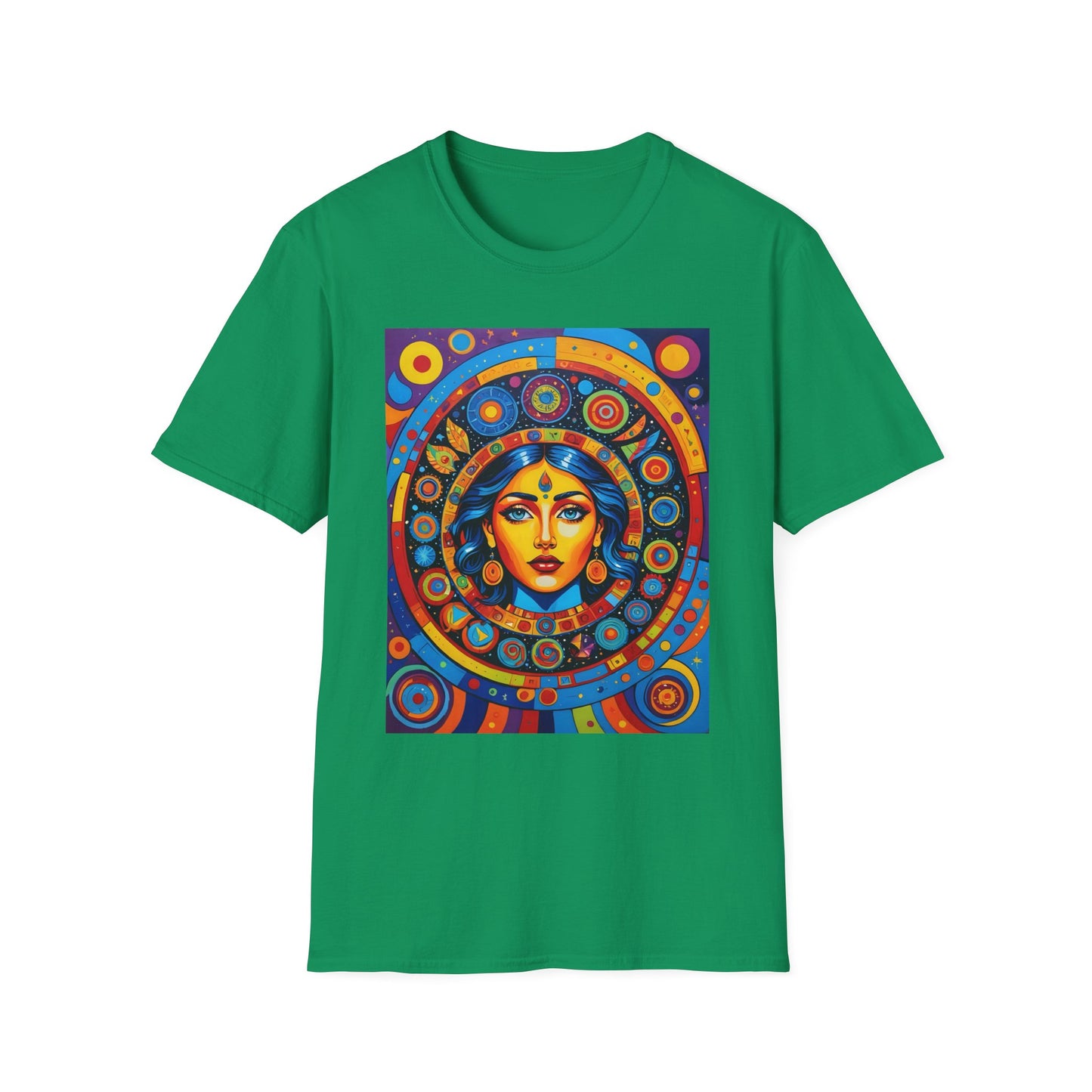 Vibrant Art T-Shirt - Unisex Softstyle Tee, Colorful Graphic Shirt, Gift for Art Lovers, Perfect for Casual Wear, Unique Statement Piece
