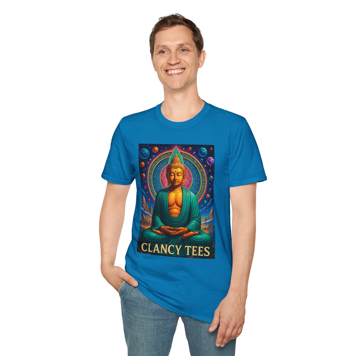Trippy Buddha Meditation T-Shirt – Psychedelic Spiritual Shirt for Zen Seekers, Yoga Lovers, Gift for Mindful Friends, Cosmic Energy Tee
