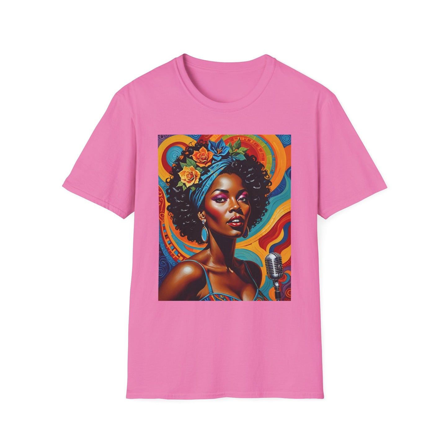 Afrofuturist Soul Singer T Shirt Cosmic Jazz Graphic Tee Retro Funk Fashion Music Artwork Top Gift for Soul Fans
