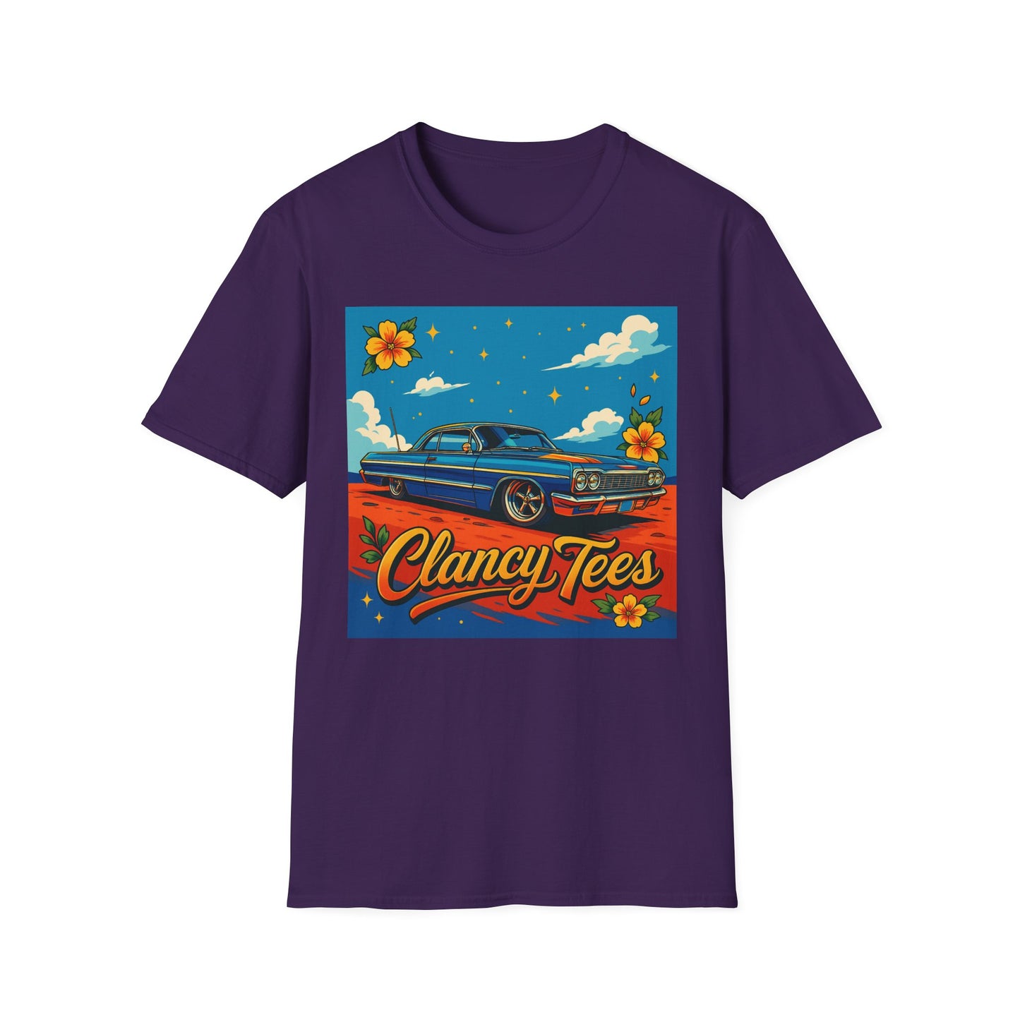 Lowrider Car Retro Shirt – Chicano Style Graphic Tee – Gift for Classic Car Lovers, Vintage Culture Fans, and Custom Car Aesthetic Addicts