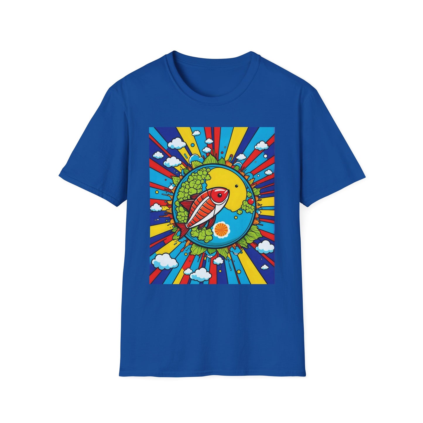 Trippy Sushi Shirt for Foodies Gift for Psychedelic Art Fans Funny Unisex Japanese Graphic Tee