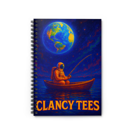Clancy Tees Astronaut Spiral Notebook Ruled Line Journal Gift Students Writers