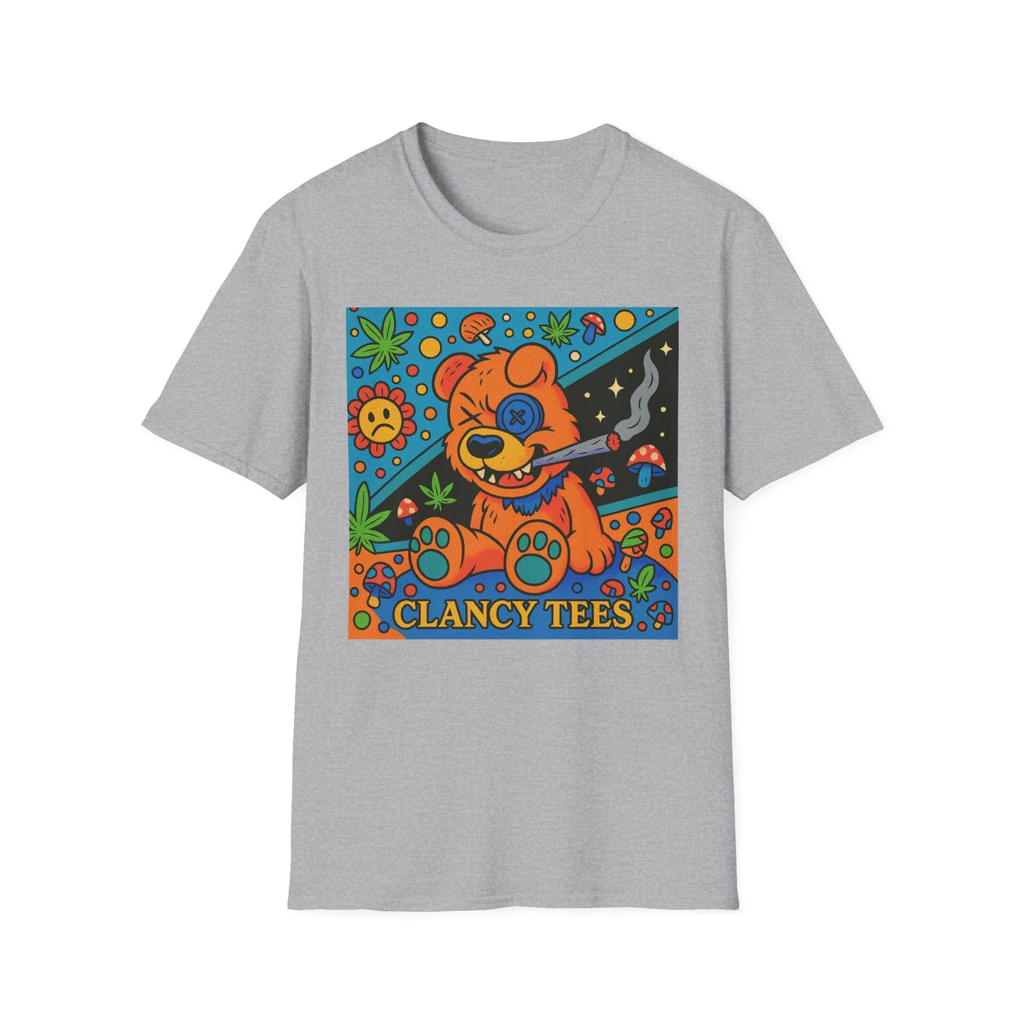 Vibrant Animal Graphic T-Shirt, Casual Tee for Pet Lovers, 420 Friendly Gift, Retro Style, Summer Wear, Fun Everyday Top