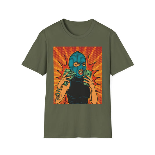 Trap Queen T Shirt Bad Girl Streetwear for Baddies Heist Fans Urban Fashion Rebels Hood Rich Aesthetic Graphic Tee for Bold Women Who Run the Game