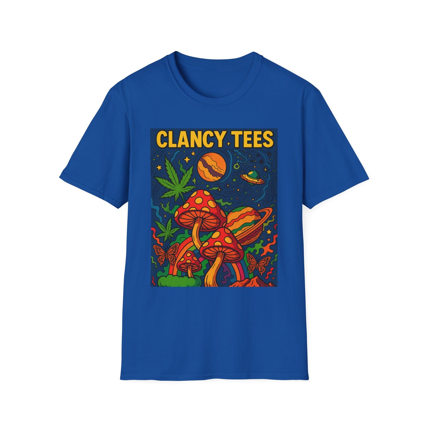 Psychedelic Mushroom T Shirt – Trippy Cosmic Graphic Tee, Stoner Festival Top, Gift for Psychedelic Art Lovers