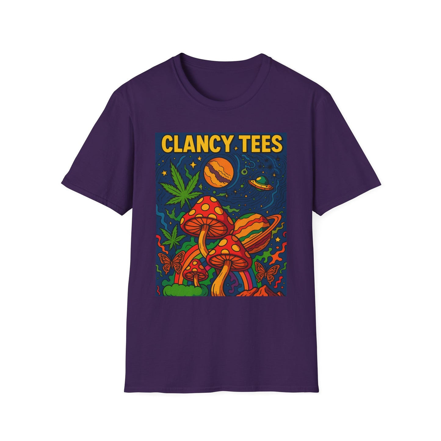 Psychedelic Mushroom T Shirt – Trippy Cosmic Graphic Tee, Stoner Festival Top, Gift for Psychedelic Art Lovers