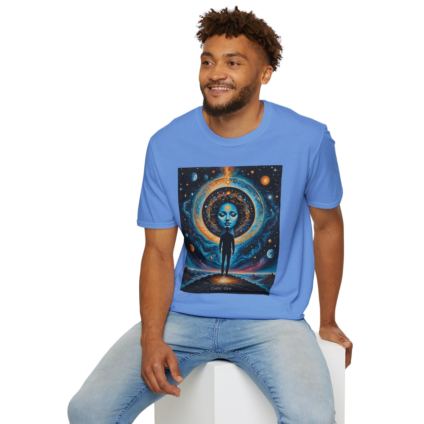 Cosmic Portal T-Shirt – Surreal Galaxy Art Tee – Gift for Spiritual Thinkers, Psychedelic Art Lovers, and Astral Projection Enthusiasts