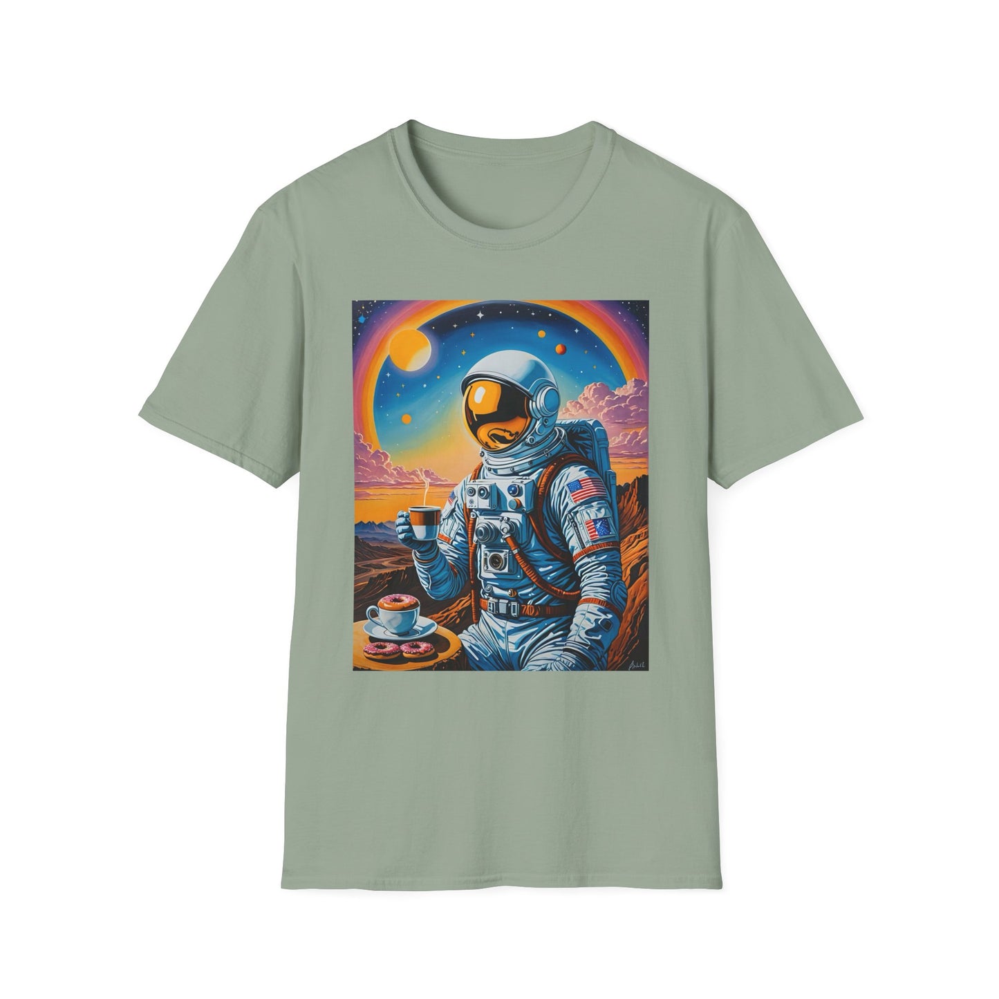 Astronaut-Themed Unisex T-Shirt, Space Lover Gift, Casual Tee, Galaxy Art Shirt, Unique Graphic Tee, Perfect for Birthdays