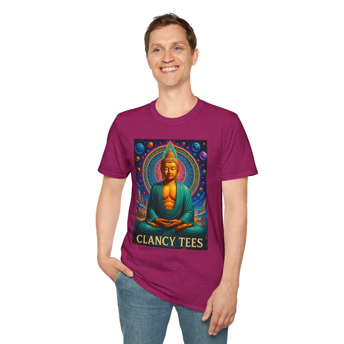Trippy Buddha Meditation T-Shirt – Psychedelic Spiritual Shirt for Zen Seekers, Yoga Lovers, Gift for Mindful Friends, Cosmic Energy Tee