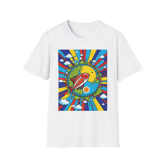 Trippy Sushi Shirt for Foodies Gift for Psychedelic Art Fans Funny Unisex Japanese Graphic Tee