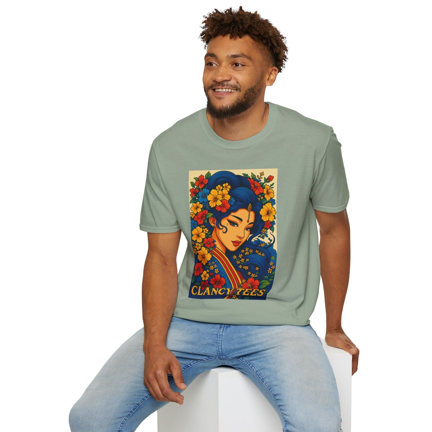 Bohemian Floral Graphic Tee, Unisex T-Shirt, Vintage Style Shirt, Gift for Her, Summer Fashion Essential