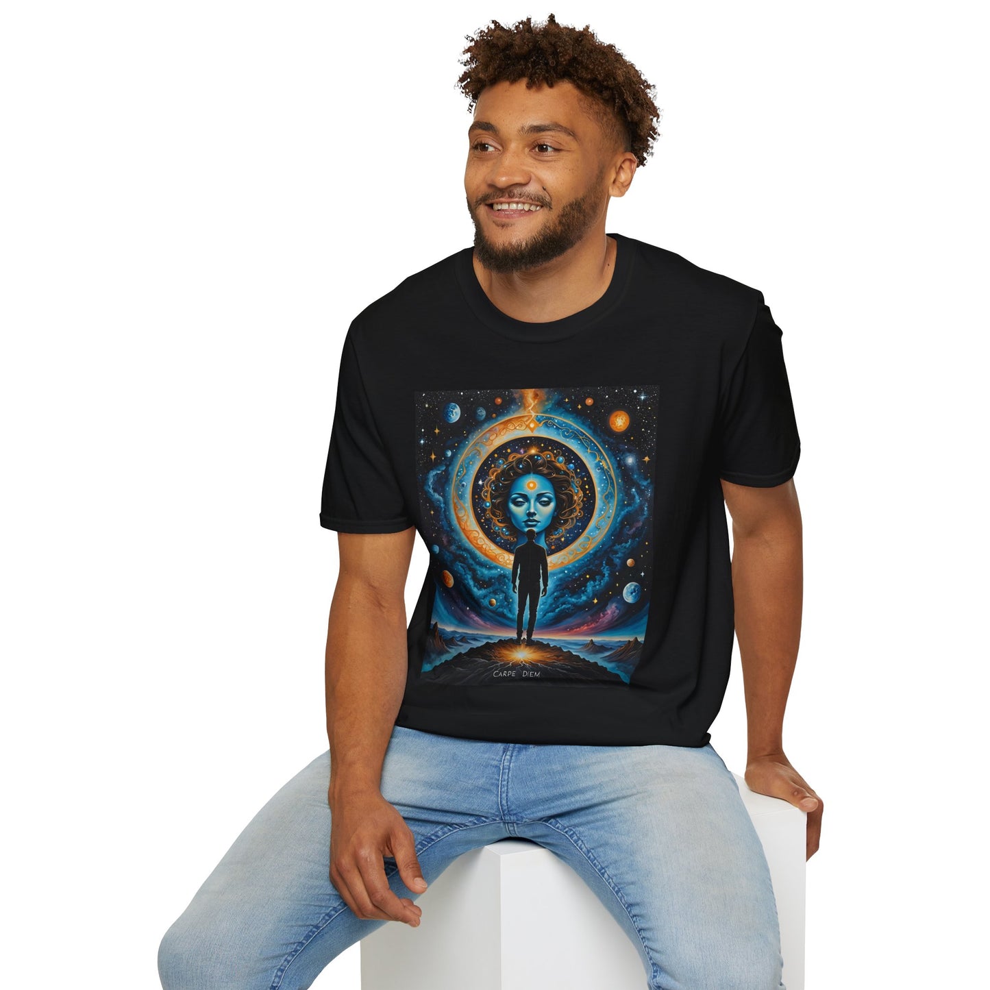 Cosmic Portal T-Shirt – Surreal Galaxy Art Tee – Gift for Spiritual Thinkers, Psychedelic Art Lovers, and Astral Projection Enthusiasts