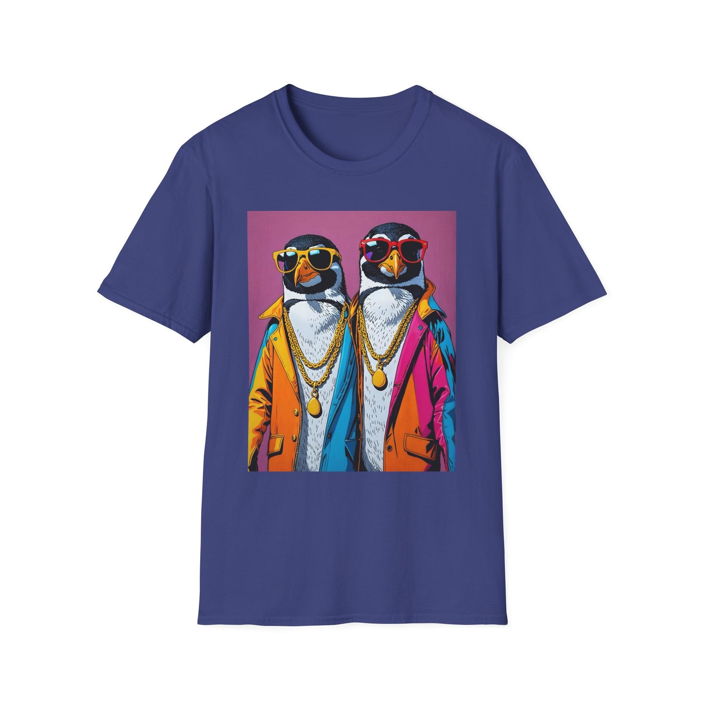 Cool Penguin Shirt – Funny Hip Hop Penguin Graphic Tee – Gift for Animal Lovers, Streetwear Fans, and People Who Stay Icy Year-Round