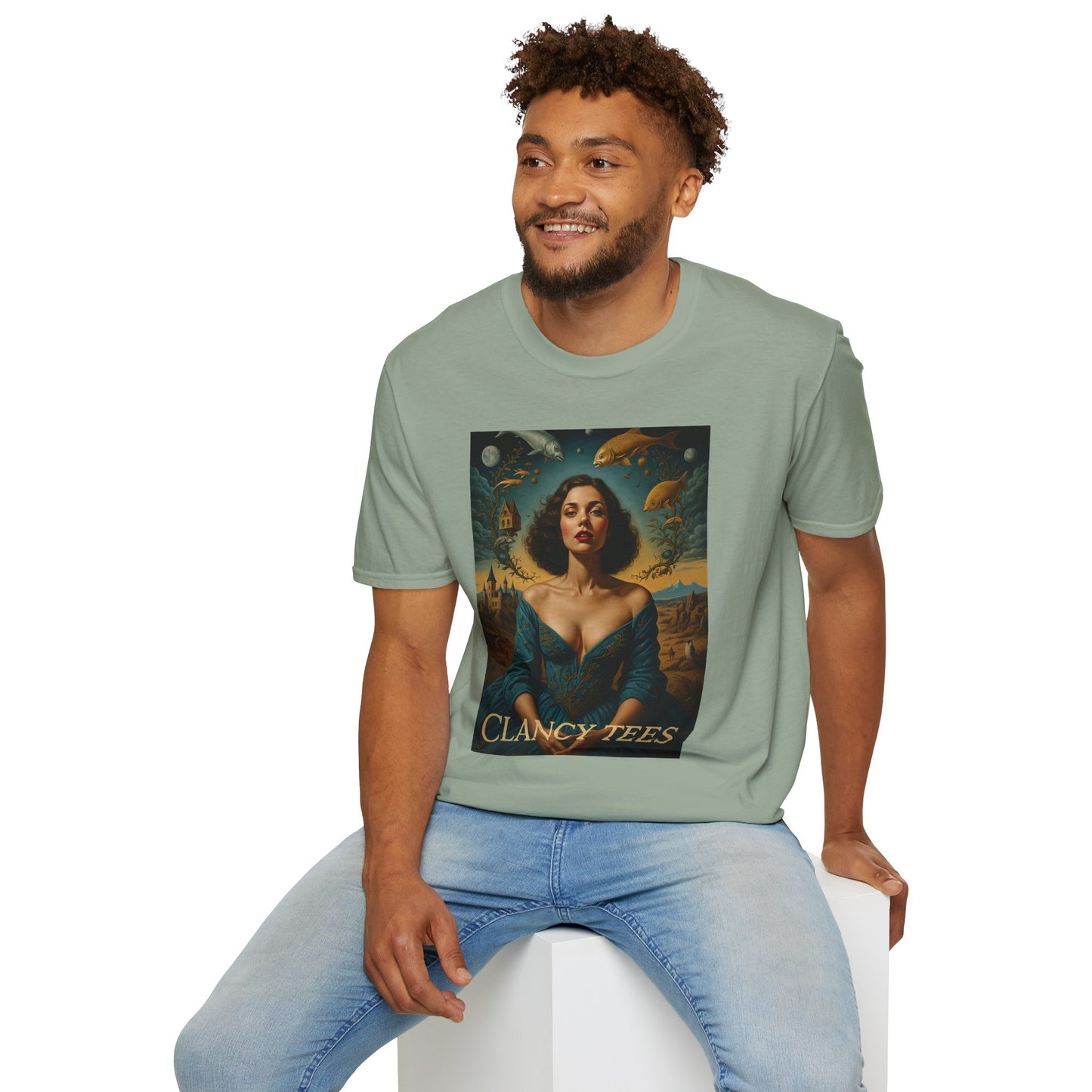 Surreal Renaissance Fantasy T-Shirt – Vintage Style Art Tee, Trippy Baroque Shirt, Gift for Art Lovers, Dreamy Historical Aesthetic Graphic