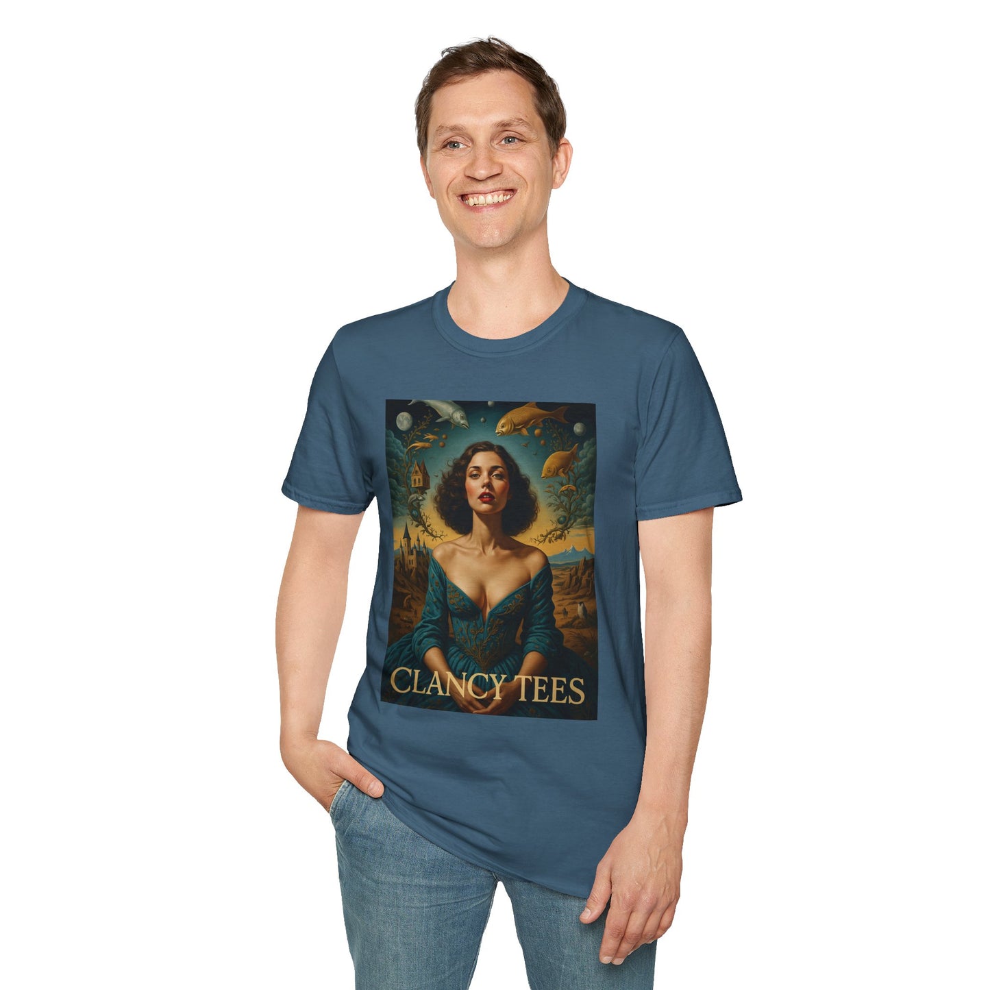Surreal Renaissance Fantasy T-Shirt – Vintage Style Art Tee, Trippy Baroque Shirt, Gift for Art Lovers, Dreamy Historical Aesthetic Graphic
