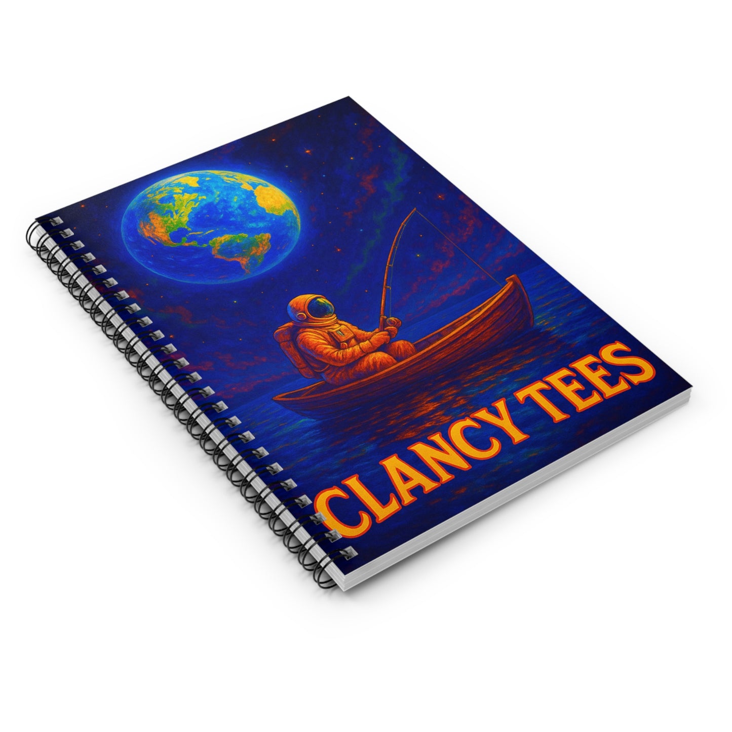Clancy Tees Astronaut Spiral Notebook Ruled Line Journal Gift Students Writers