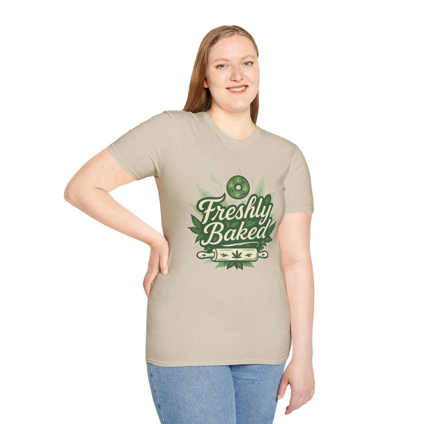 Freshly Baked T-Shirt, Unisex Graphic Tee for Cooks, Foodies, Parties, 420 Celebrations, Unique Gift Idea
