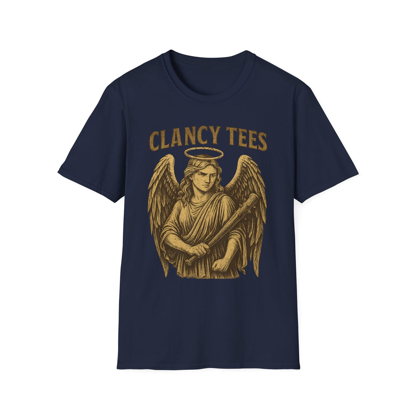Warrior Angel T-Shirt Gothic Archangel Graphic Tee Dark Fantasy Shirt Gift for Metal Fans Gift for Angel Lovers Celestial Warrior Artwork