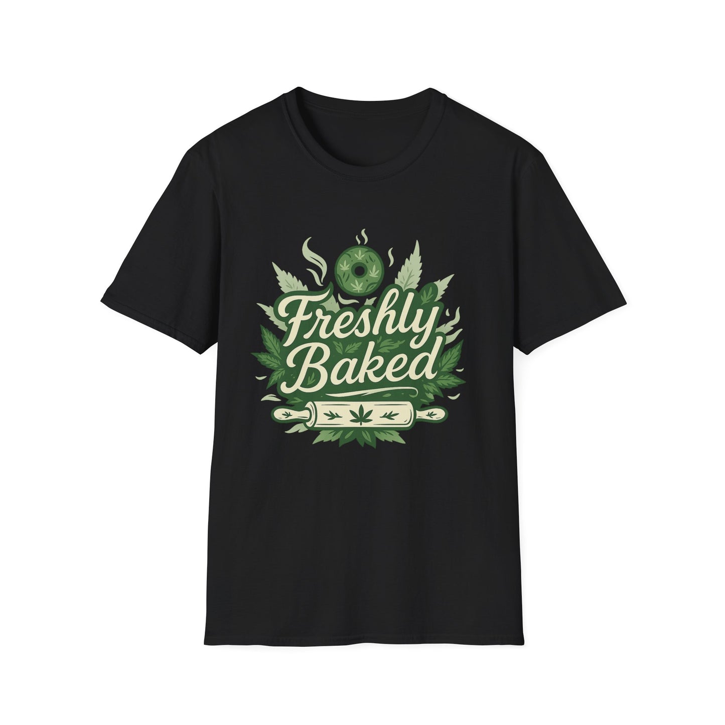 Freshly Baked T-Shirt, Unisex Graphic Tee for Cooks, Foodies, Parties, 420 Celebrations, Unique Gift Idea