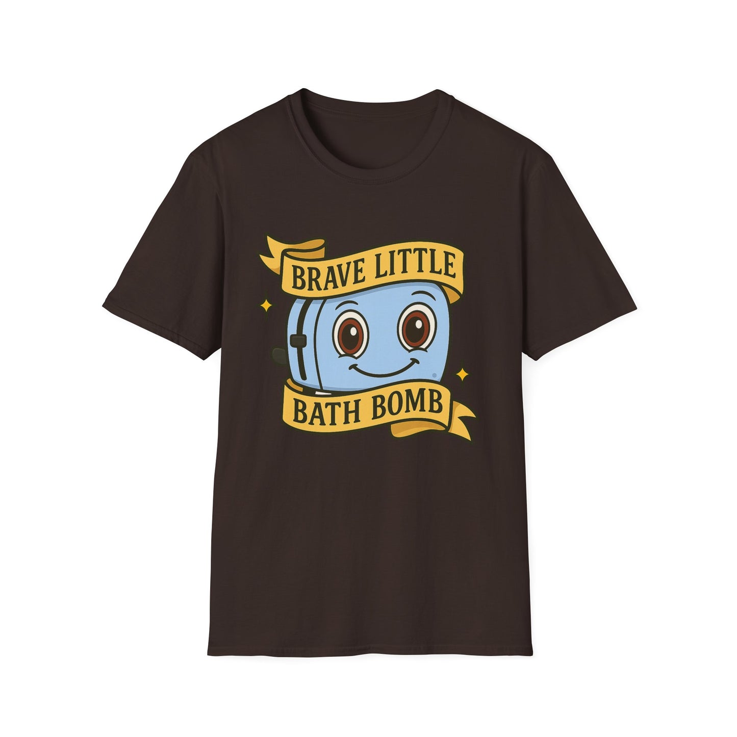 Brave Little Bath Bomb T-Shirt, Whimsical Tee for Kids, Fun Gift for Birthdays, Bath Lovers, Unique Graphic Shirt