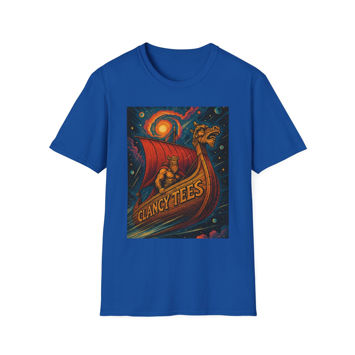 Viking Dragon Ship Shirt Norse Aesthetic Tee Mythology Graphic Gift for Fantasy Fans
