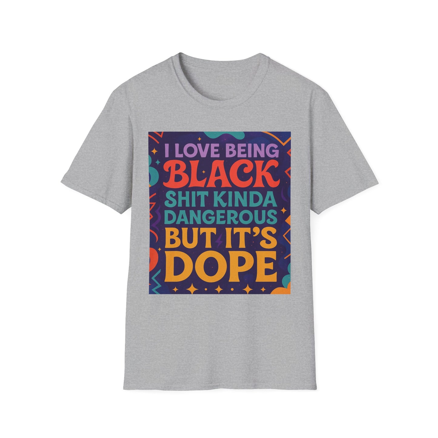 I Love Being Black Shirt – Bold Afrocentric Graphic Tee – Funny Black Pride Design – Gift for Pro-Black Friends and Culture Lovers