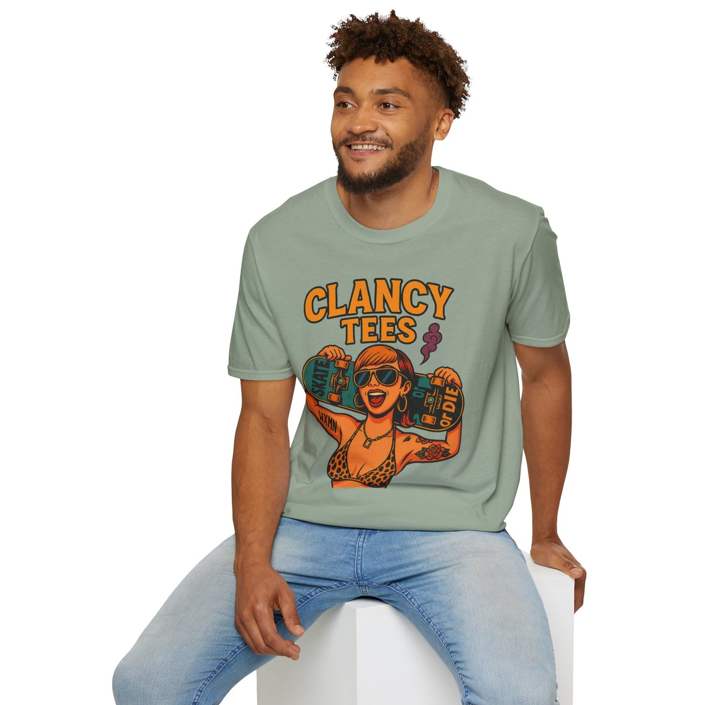 Trendy Graphic Tee, Vintage Skateboarding Shirt, Casual Summer Top, Perfect for Skate Enthusiasts, Streetwear Wardrobe