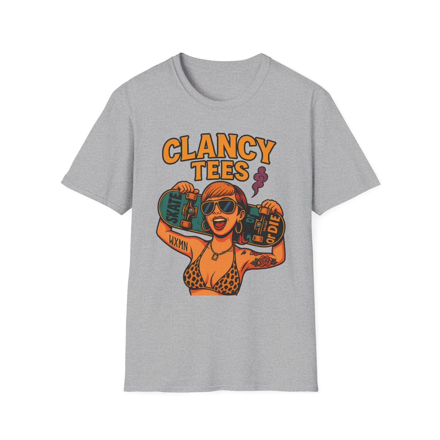 Trendy Graphic Tee, Vintage Skateboarding Shirt, Casual Summer Top, Perfect for Skate Enthusiasts, Streetwear Wardrobe