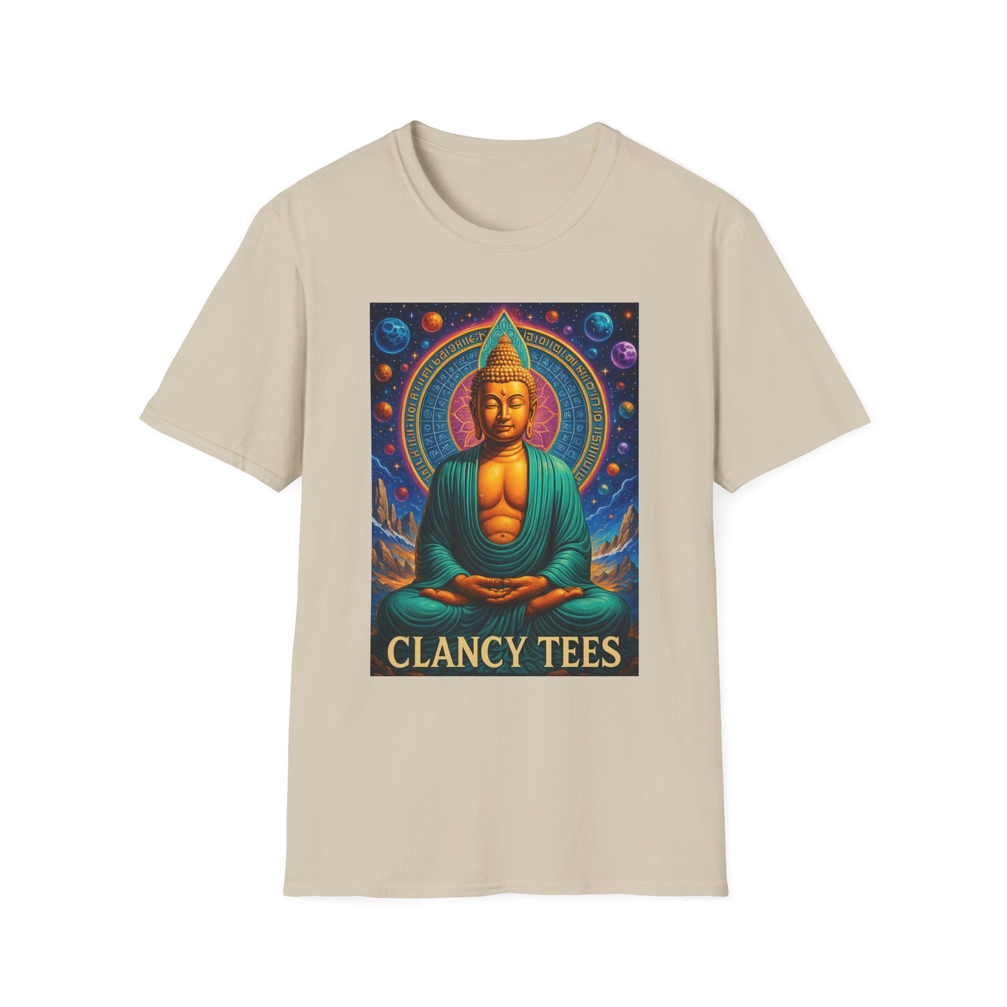 Trippy Buddha Meditation T-Shirt – Psychedelic Spiritual Shirt for Zen Seekers, Yoga Lovers, Gift for Mindful Friends, Cosmic Energy Tee