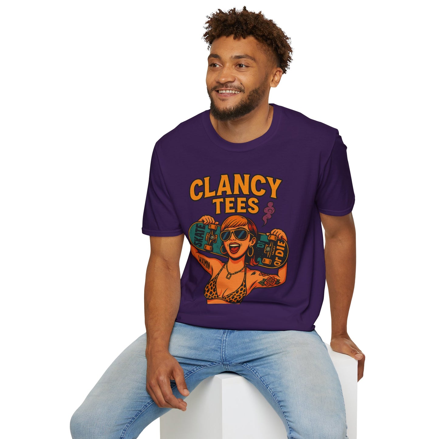 Trendy Graphic Tee, Vintage Skateboarding Shirt, Casual Summer Top, Perfect for Skate Enthusiasts, Streetwear Wardrobe