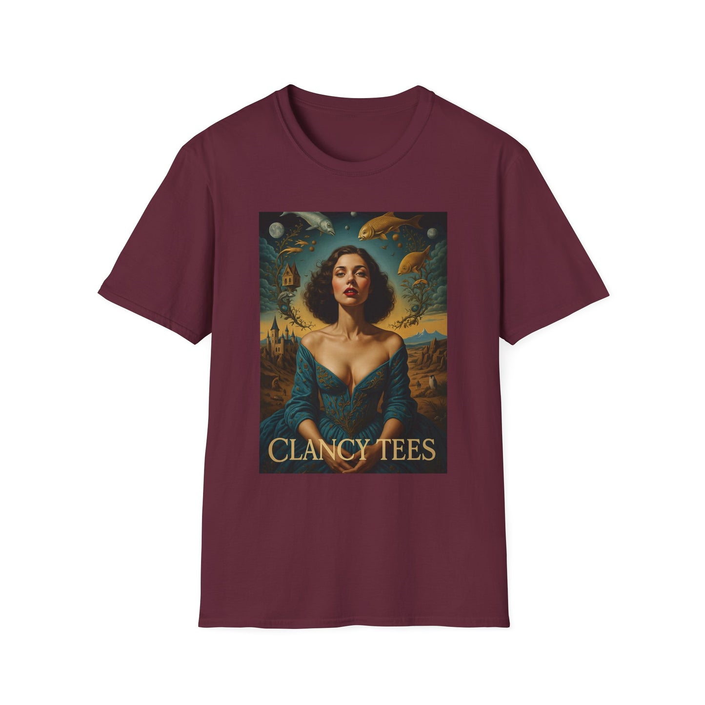 Surreal Renaissance Fantasy T-Shirt – Vintage Style Art Tee, Trippy Baroque Shirt, Gift for Art Lovers, Dreamy Historical Aesthetic Graphic