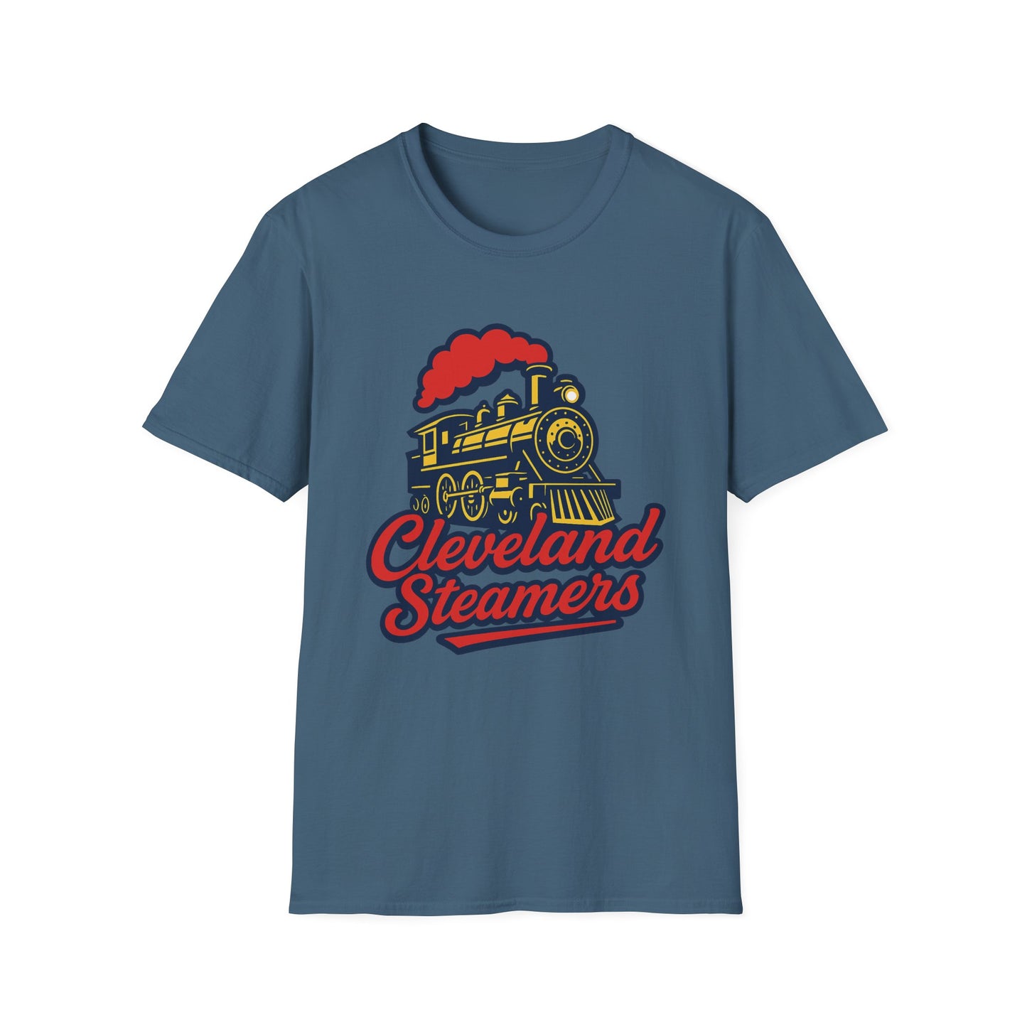 Cleveland Steamers Funny Train T Shirt Retro Sports Parody Tee Gift for Cleveland Fans Gag Shirt Locomotive Joke Apparel for Adults