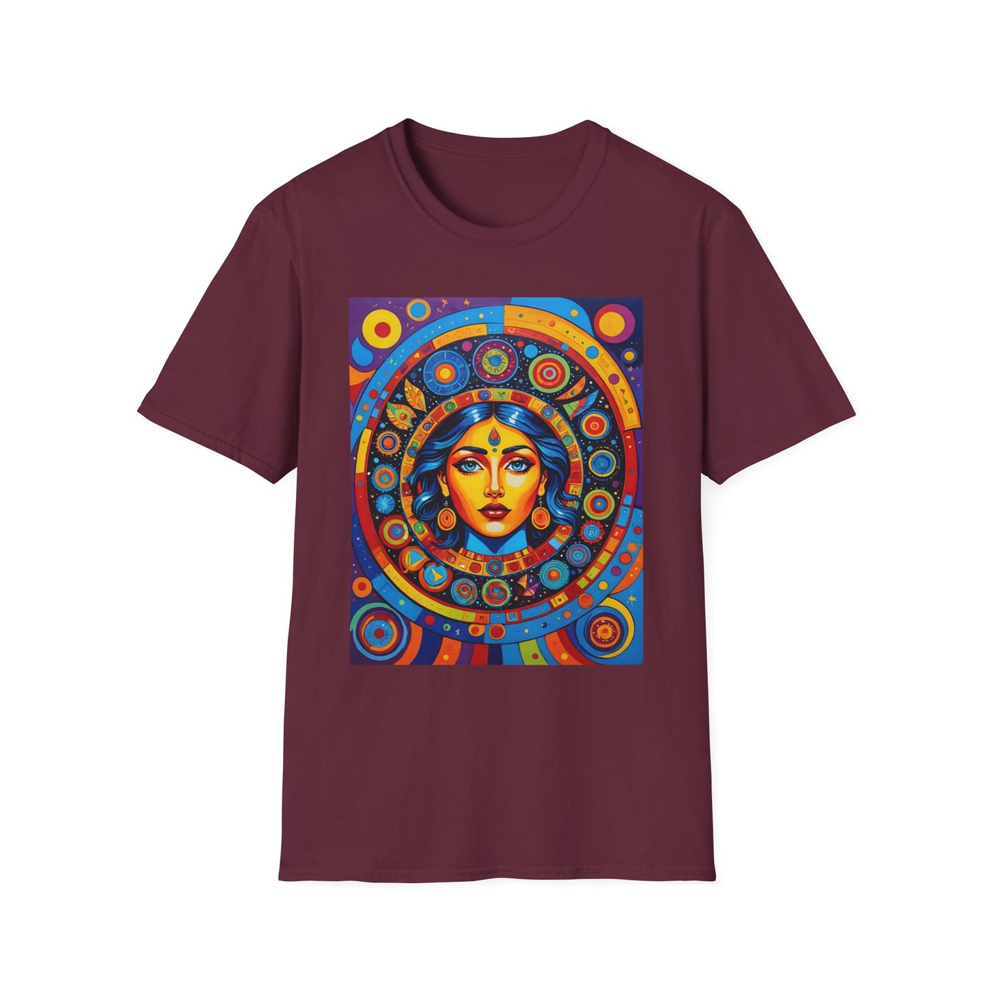 Vibrant Art T-Shirt - Unisex Softstyle Tee, Colorful Graphic Shirt, Gift for Art Lovers, Perfect for Casual Wear, Unique Statement Piece