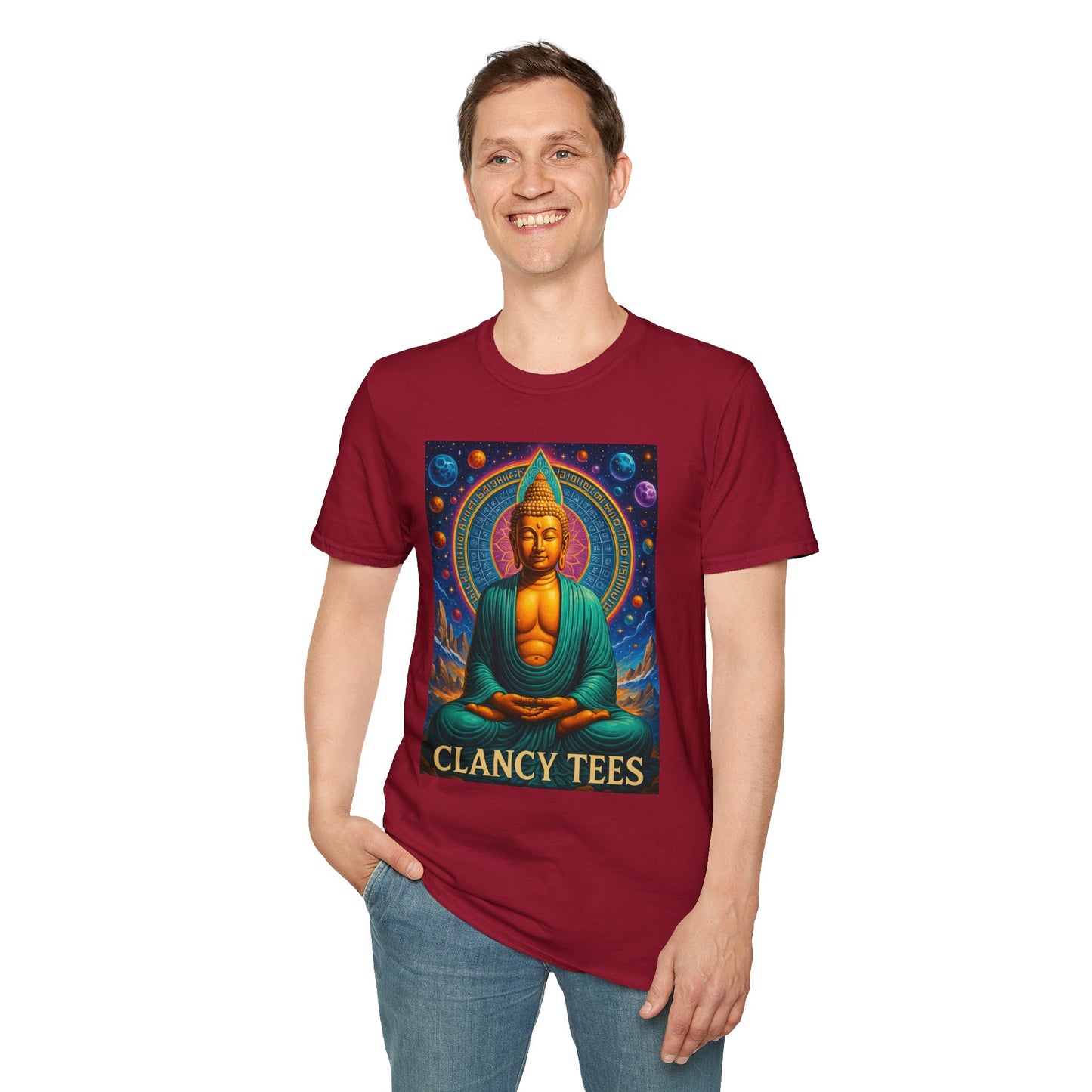 Trippy Buddha Meditation T-Shirt – Psychedelic Spiritual Shirt for Zen Seekers, Yoga Lovers, Gift for Mindful Friends, Cosmic Energy Tee