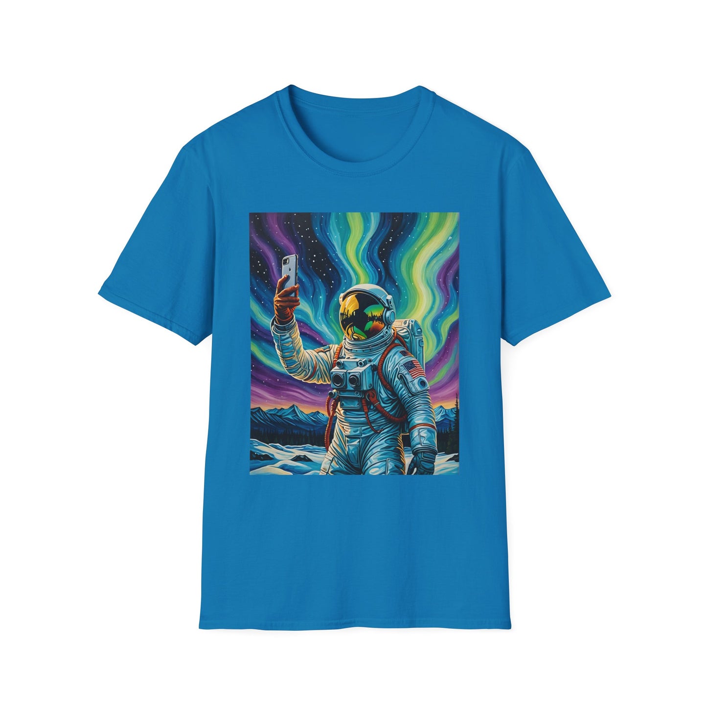 Vibrant Astronaut T-Shirt - Cosmic Vibes, Space Lover Gift, Unisex Casual Wear, Unique Graphic Tee, Festival Fashion