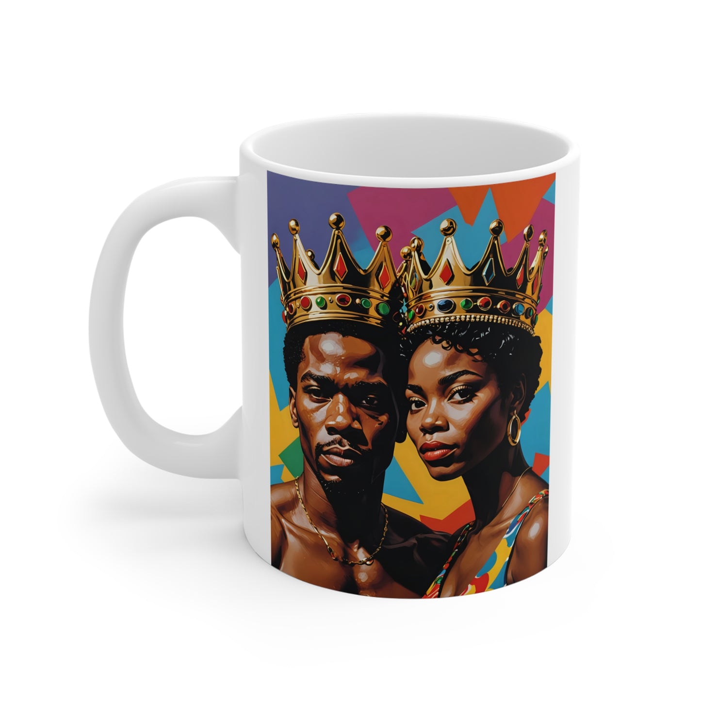 Colorful Crowned Kings & Queens Mug
