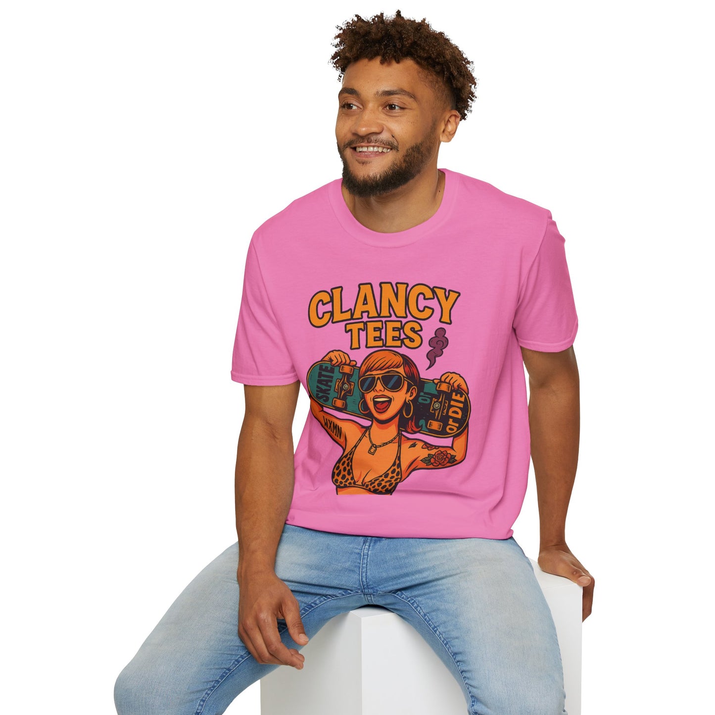 Trendy Graphic Tee, Vintage Skateboarding Shirt, Casual Summer Top, Perfect for Skate Enthusiasts, Streetwear Wardrobe
