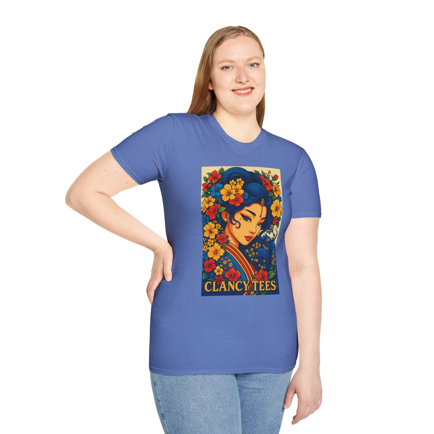 Bohemian Floral Graphic Tee, Unisex T-Shirt, Vintage Style Shirt, Gift for Her, Summer Fashion Essential