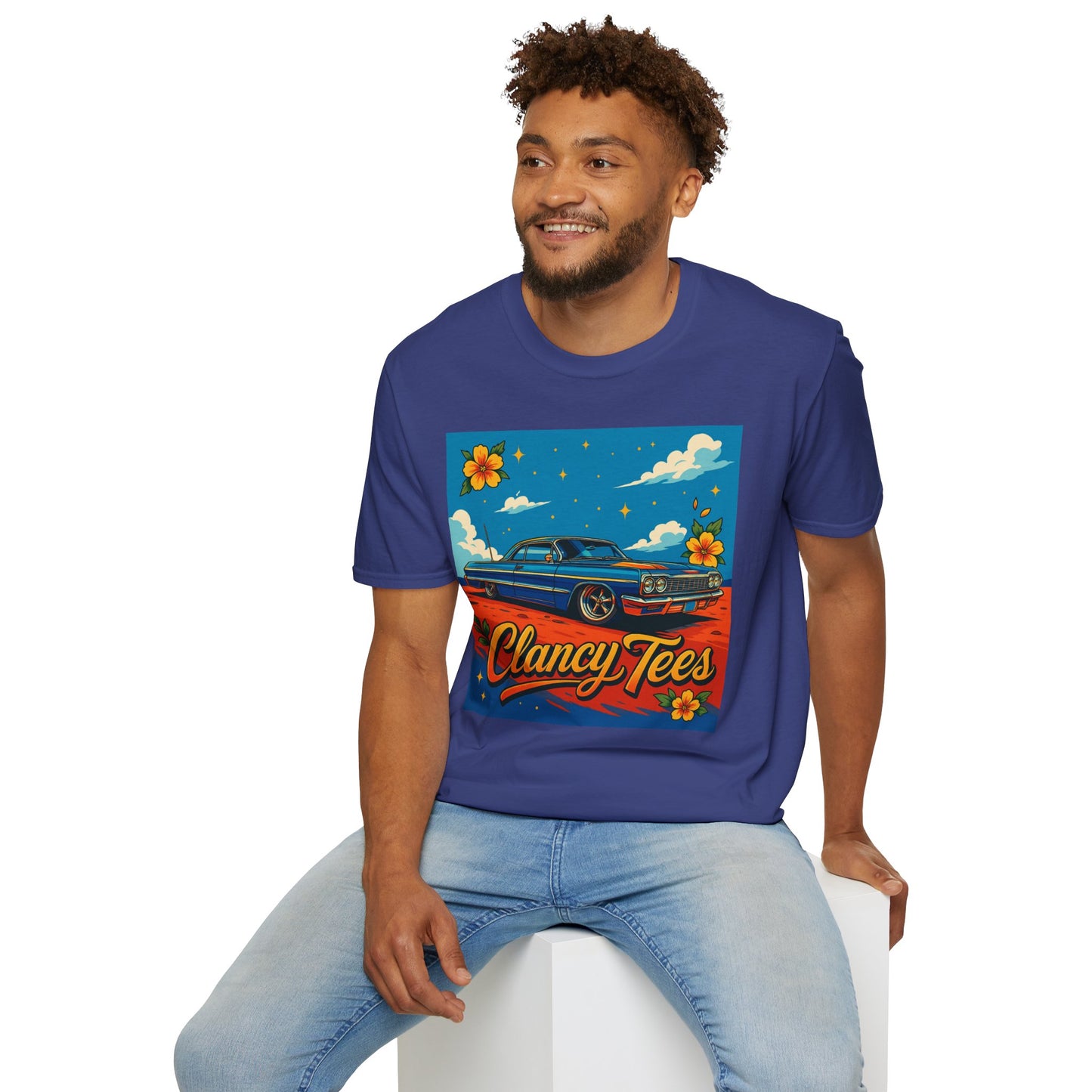 Lowrider Car Retro Shirt – Chicano Style Graphic Tee – Gift for Classic Car Lovers, Vintage Culture Fans, and Custom Car Aesthetic Addicts