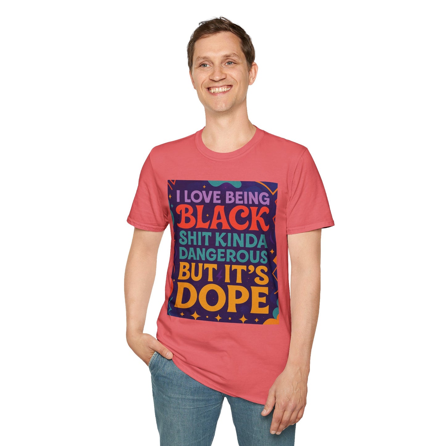 I Love Being Black Shirt – Bold Afrocentric Graphic Tee – Funny Black Pride Design – Gift for Pro-Black Friends and Culture Lovers