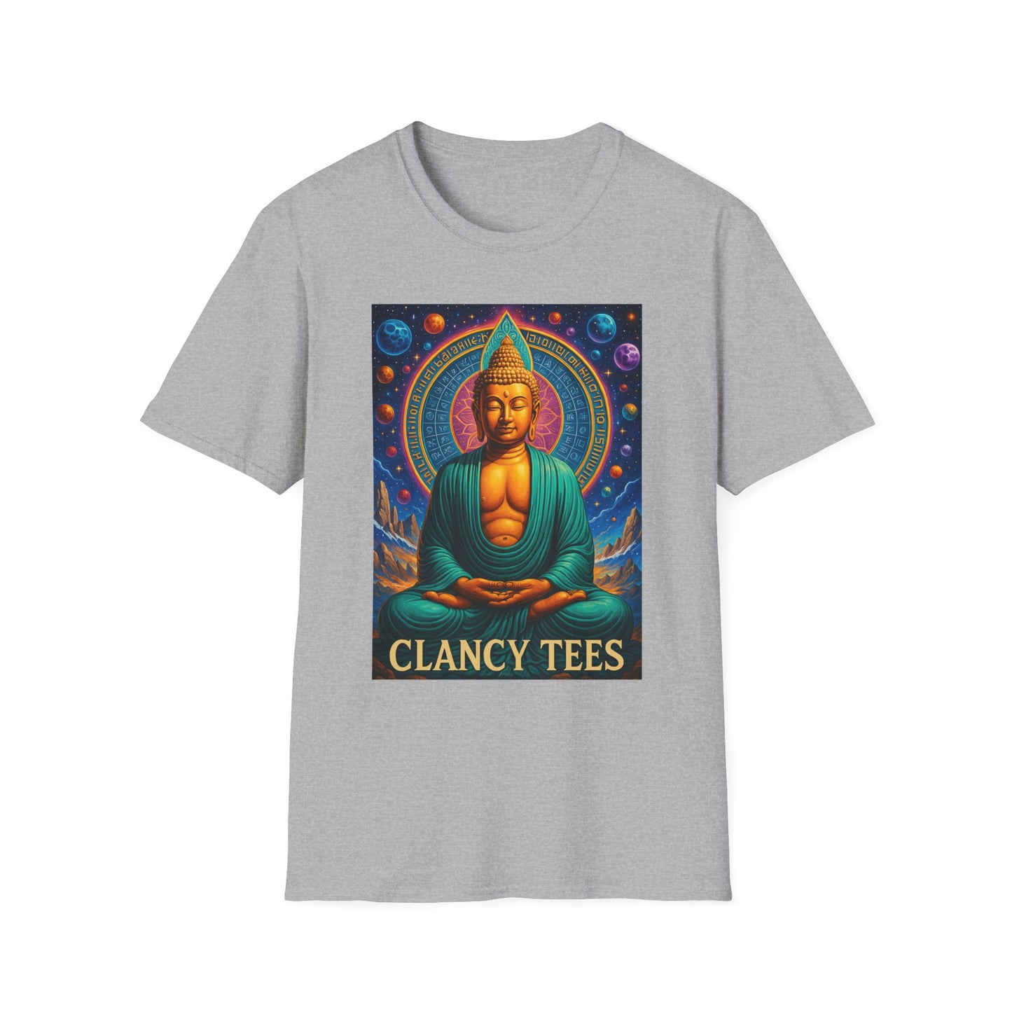 Trippy Buddha Meditation T-Shirt – Psychedelic Spiritual Shirt for Zen Seekers, Yoga Lovers, Gift for Mindful Friends, Cosmic Energy Tee