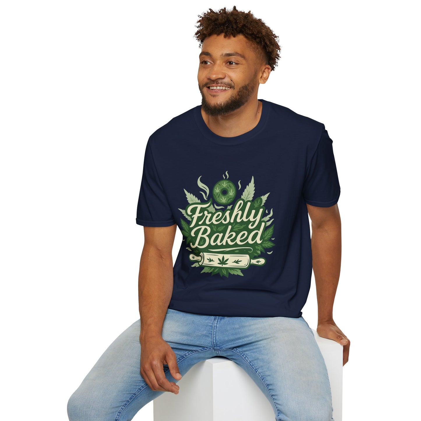 Freshly Baked T-Shirt, Unisex Graphic Tee for Cooks, Foodies, Parties, 420 Celebrations, Unique Gift Idea