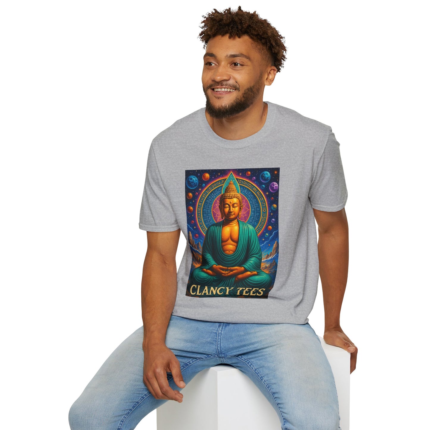 Trippy Buddha Meditation T-Shirt – Psychedelic Spiritual Shirt for Zen Seekers, Yoga Lovers, Gift for Mindful Friends, Cosmic Energy Tee
