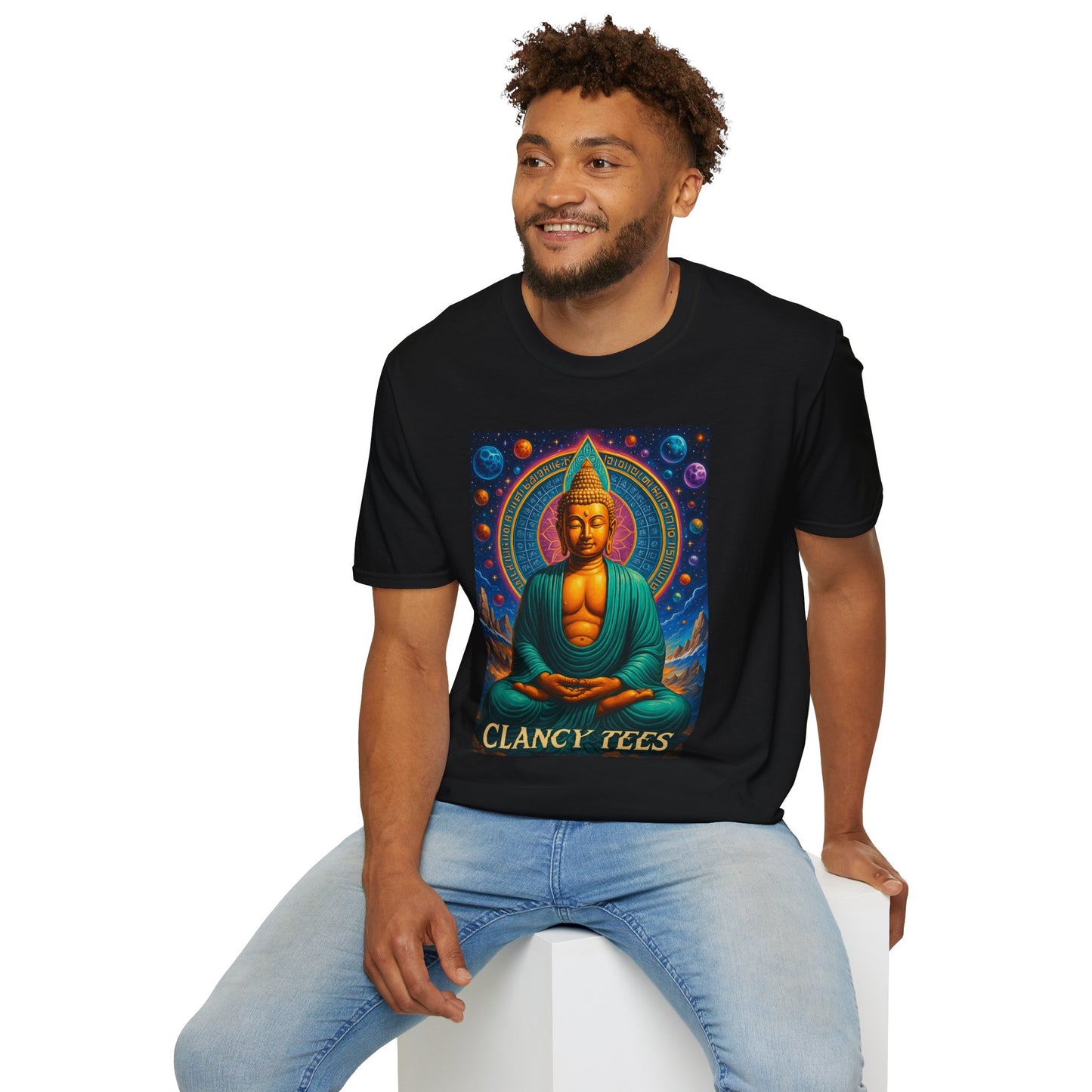Trippy Buddha Meditation T-Shirt – Psychedelic Spiritual Shirt for Zen Seekers, Yoga Lovers, Gift for Mindful Friends, Cosmic Energy Tee