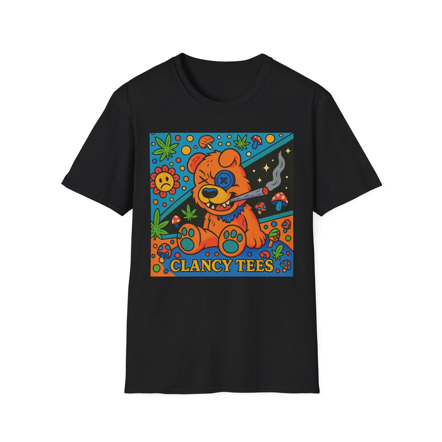 Vibrant Animal Graphic T-Shirt, Casual Tee for Pet Lovers, 420 Friendly Gift, Retro Style, Summer Wear, Fun Everyday Top