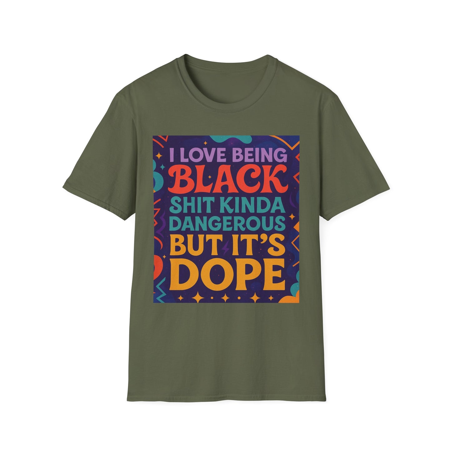 I Love Being Black Shirt – Bold Afrocentric Graphic Tee – Funny Black Pride Design – Gift for Pro-Black Friends and Culture Lovers