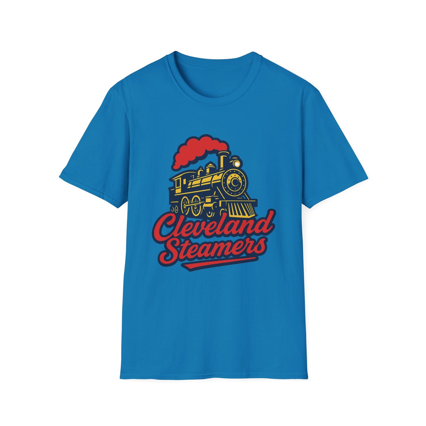 Cleveland Steamers Funny Train T Shirt Retro Sports Parody Tee Gift for Cleveland Fans Gag Shirt Locomotive Joke Apparel for Adults