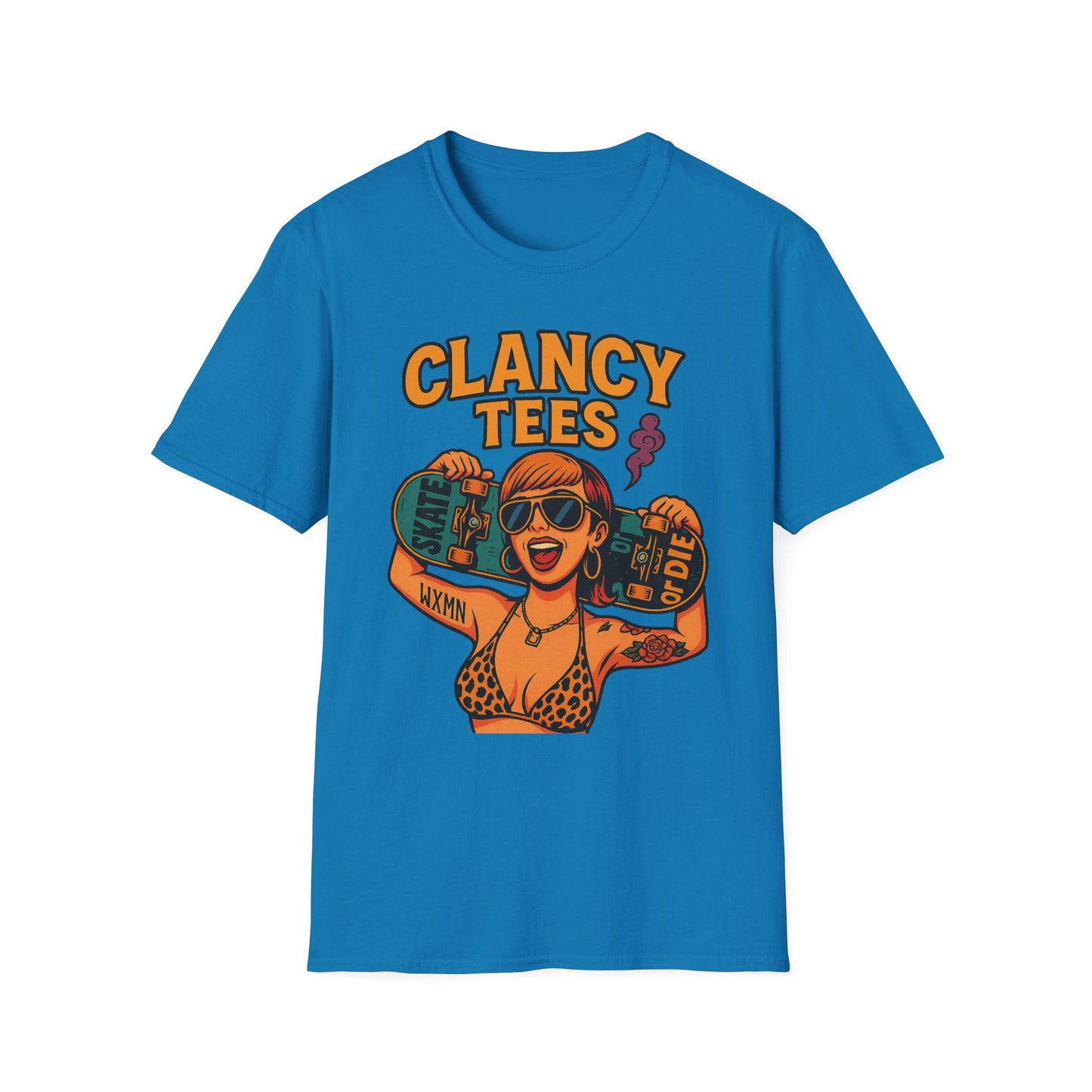 Trendy Graphic Tee, Vintage Skateboarding Shirt, Casual Summer Top, Perfect for Skate Enthusiasts, Streetwear Wardrobe