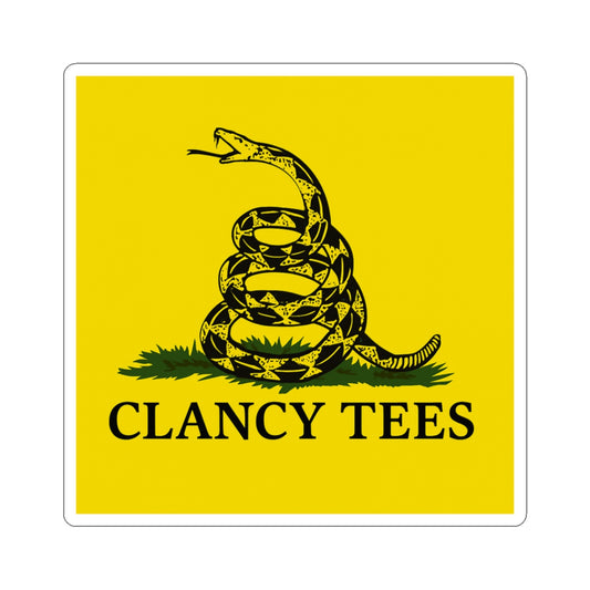 ClancyTees Snake Emblem Sticker – Kiss Cut Vinyl Decal, Bold Symbolic Artwork, Retro Graphic Design, Gift for Collectors